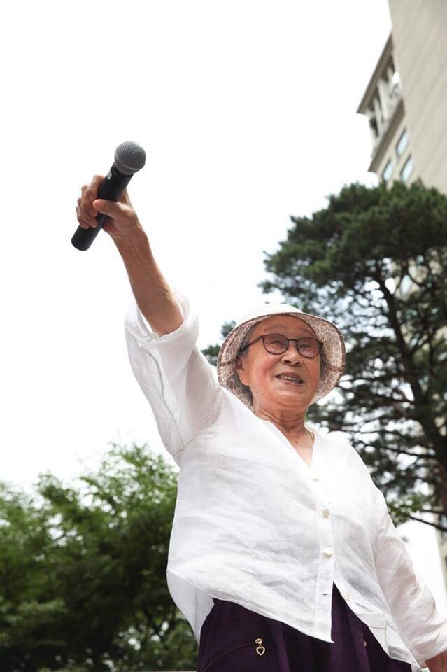 Former comfort woman turned peace activist Kim Bok-dong
