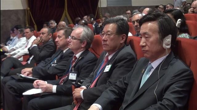 South Korean Foreign Minister Yun Byung-se attends the Association of Caribbean States (ACS) summit in Havana
