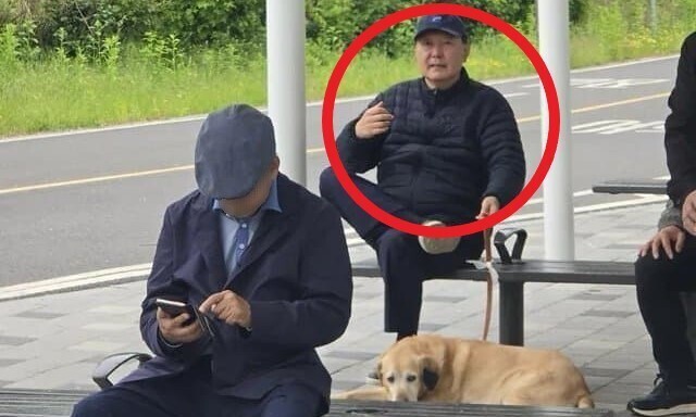 29025년 5월5일 서울 동작대교 부근 한강공원에서 포착된 윤석열. 온라인 커뮤니티 갈무리