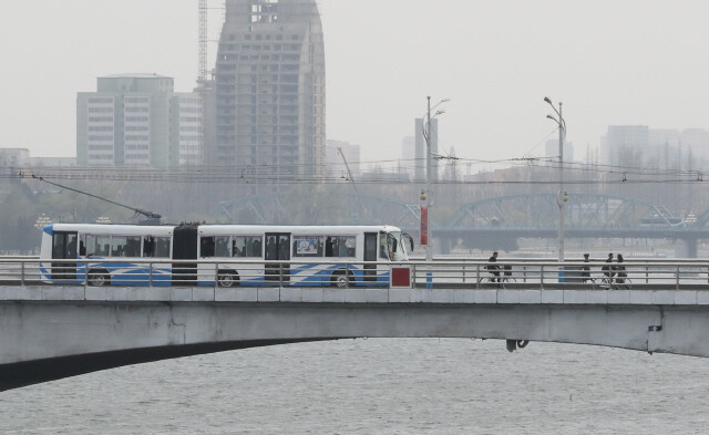 The Taedong River viewed from Pyongyang. (photo pool)