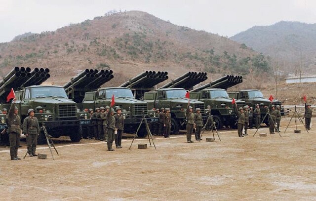 An image of North Korean artillery disclosed by the South Korean Ministry of National Defense on Dec. 1