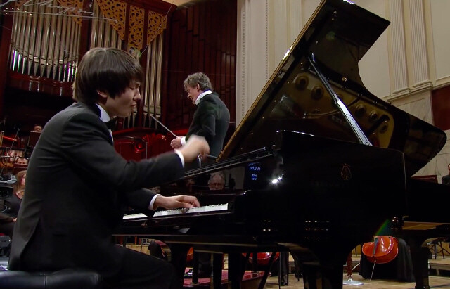 South Korean pianist Cho Seong-jin during his last performance at the 17th International Chopin Piano Competition in Warsaw
