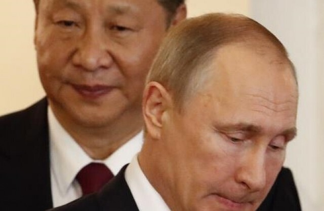 President Xi Jinping of China and President Vladimir Putin of Russia. (Reuters/Yonhap file photo)