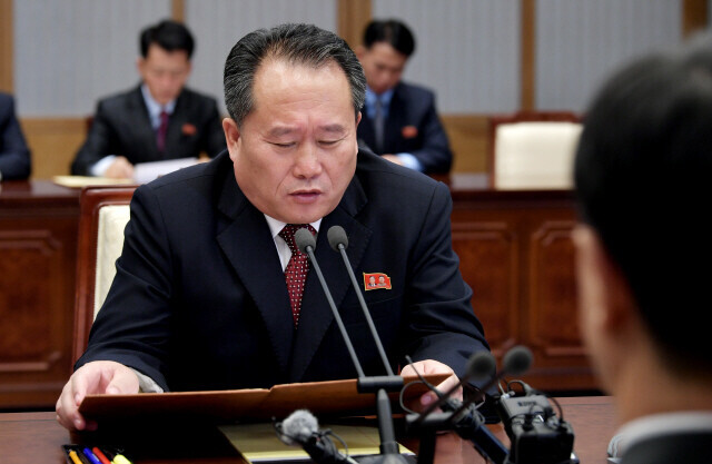 North Korean Foreign Minister Ri Son-gwon (pool photo)