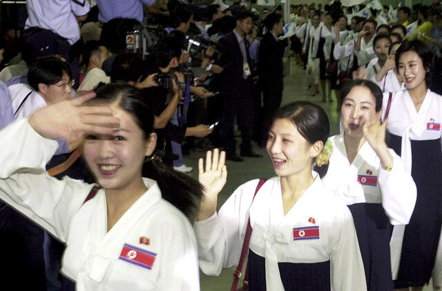  2005 in advance of their performance at the 2005 Asian Athletics Championship in Incheon. (Photo Archive)