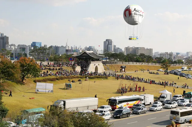 [Photo] Hot air balloon tour in Suwon