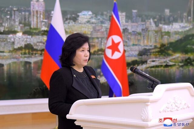 Foreign Minister Choe Son-hui of North Korea. (KCNA/Yonhap)