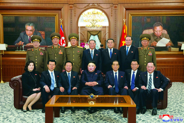 North Korean leader Kim Jong-un with the State Affairs Commission