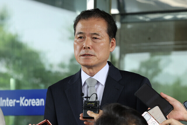 Kim Young-ho, President Yoon Suk-yeol’s nominee to be minister of unification. (Shin So-young/The Hankyoreh)