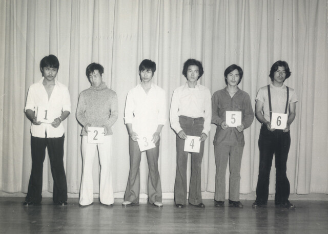 The line-up for the murder of a Chinese gang member included Chol Soo Lee, seen second from right, who was sentenced to life in prison despite pleading his innocence. (courtesy of Connect Pictures)
