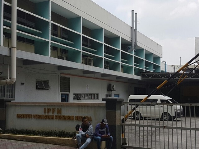 The hospital in Kuala Lumpur where Kim Jong-nam’s body is being kept. (Yonhap News)