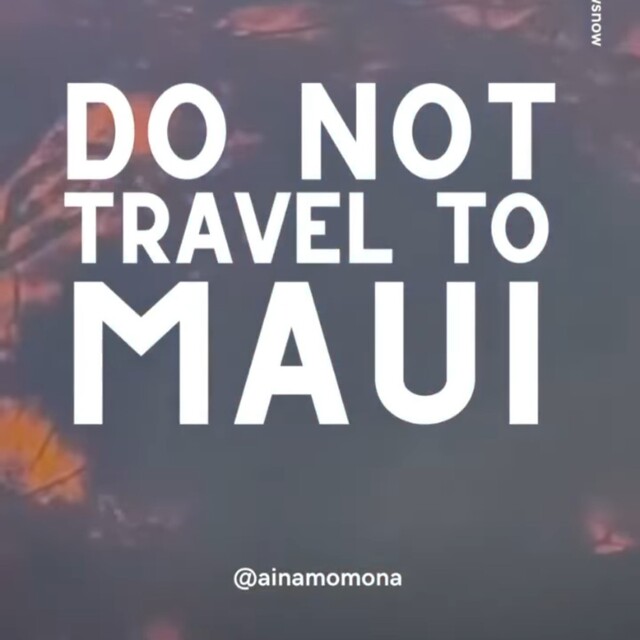 Hawaiian actor Jason Momoa, who played the main character in the movie Aquaman, posted an article and a video on the social networking service (SNS) on the 12th (local time) asking him to refrain from visiting the island of Maui.  Screenshot of Jason Momoa's Instagram