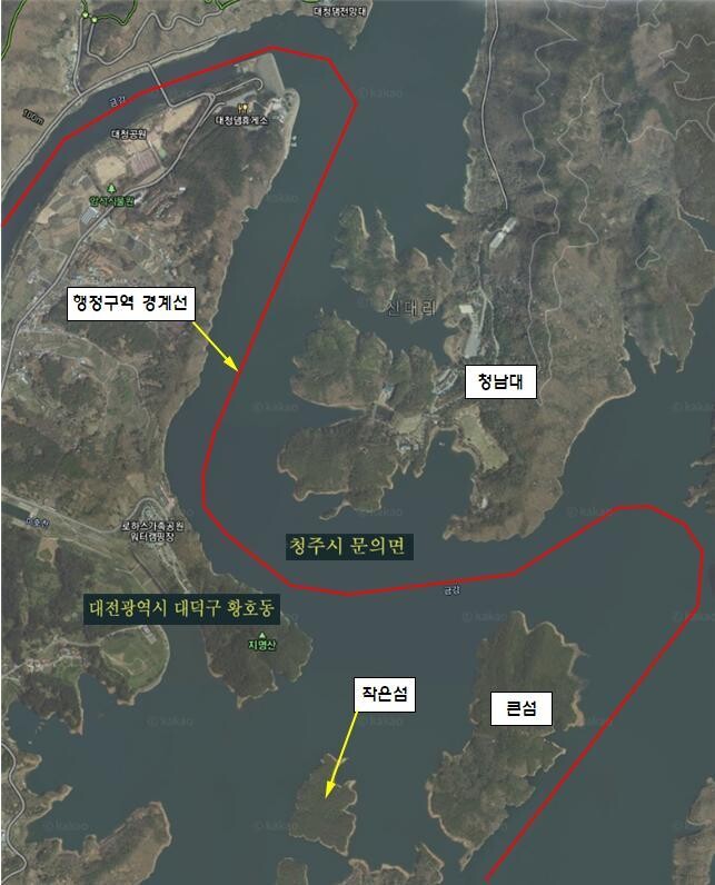 청남대 큰섬, 작은섬 위치도. 청남대관리사업소 제공