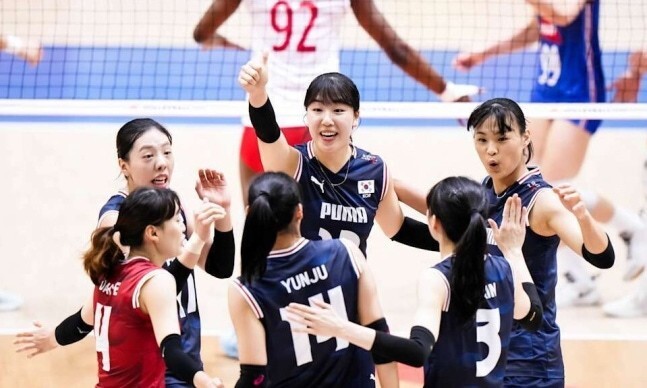Korean women's volleyball team. Bali Ballnation League Nuri House