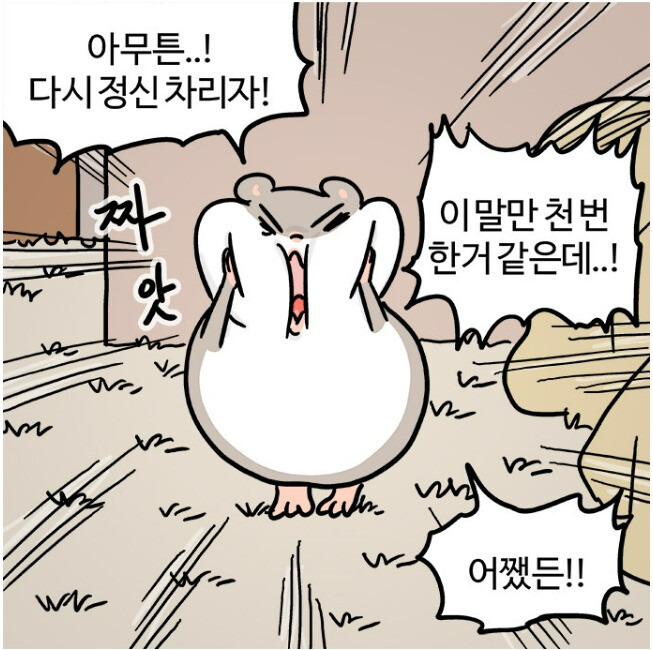 네이버 <흔한햄> 38화 네이버웹툰 갈무리.