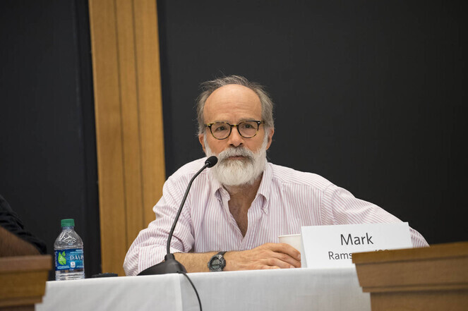 Harvard Law School professor J. Mark Ramseyer. (Screenshot from Harvard Law School website)