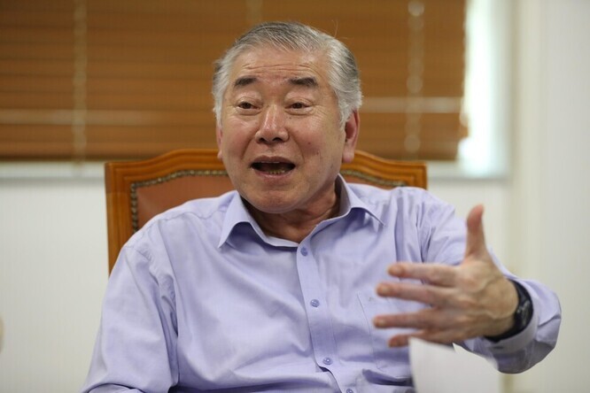 Moon Chung-in, chairman of the Sejong Institute (Park Jong-shik/The Hankyoreh)