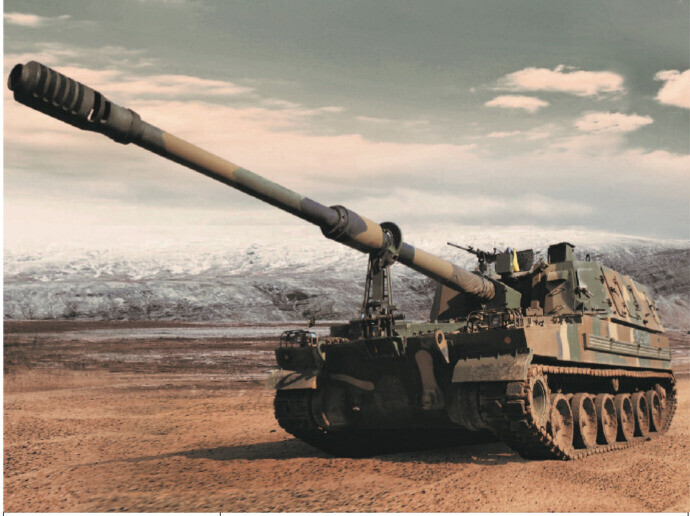 The Korea-made K9 howitzer (provided by Hanwha Defense)