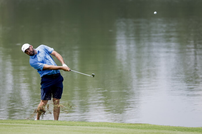 Scotty Shepler is holding a practice round in preparation for the tour championship at the East Lake Golf Club in Atlanta, George, USA. Atlanta/EPA Yonhap News