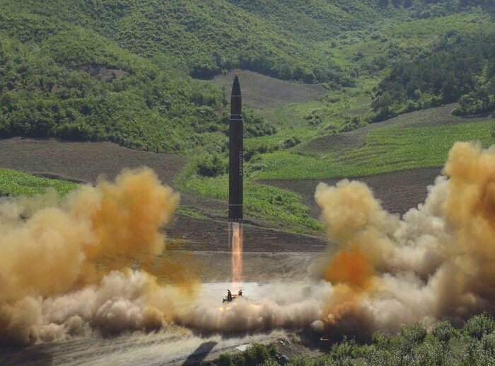 The Hwasong-14 intercontinental ballistic missile