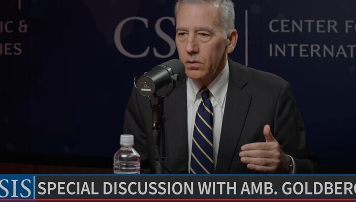 US Ambassador to South Korea Philip Goldberg speaks on the CSIS podcast “The Impossible State” on June 11, 2024. (@CSIS on YouTube)