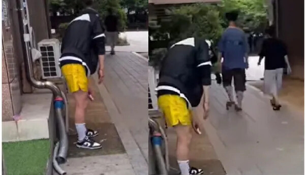소셜미디어를 통해 퍼진 이른바 ‘마약 좀비’ 영상. 유튜브 갈무리