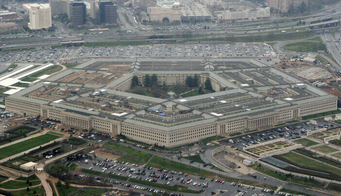 The Pentagon, headquarters of the US Department of Defense, near Washington, DC. (AP/Yonhap News)