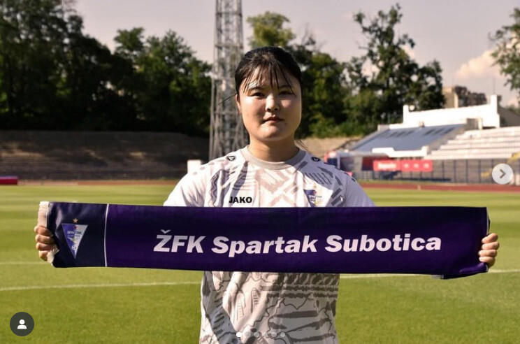 오스트레일리아 2부리그 수비아코AFC에서 뛰던 김소이 선수는 2025년 7월 세르비아 1부리그 ZFK 스파르타크로 이적했다. 이결스포츠에이전시 제공