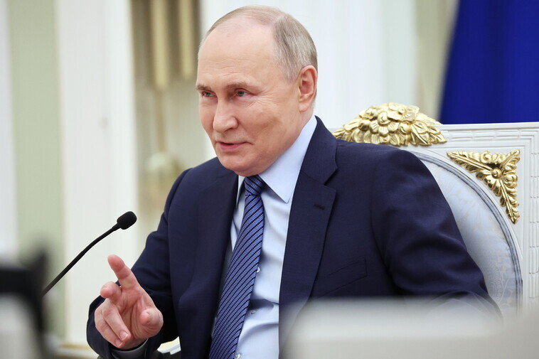 Russian President Vladimir Putin at the Kremlin on Mar. 12. (EPA/Yonhap News)