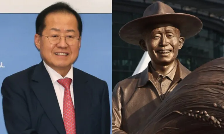 홍준표 “박정희 동상, 나 닮았다 비아냥거리더니…”