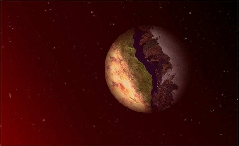 한쪽은 항상 낮이고 반대쪽은 항상 밤인 행성의 낮과 밤 경계 지역, 이른바 ‘터미네이터 존’이 외계생명체의 잠재적인 후보지로 꼽혔다. 어바인 캘리포니아대 제공