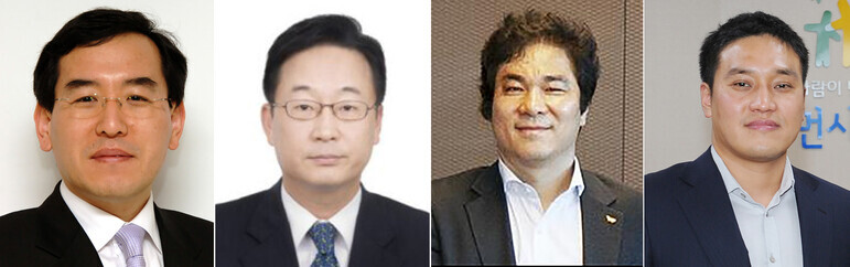 President-elect Yoon Suk-yeol’s picks for his transition team’s second subcommittee for economic affairs (from left to right): Lee Chang-yang, professor at Korea Advanced Institute of Science and Technology, to head the subcommittee; Wang Yun-jong, Dongduk Women’s University professor; former SK Telecom executive Ryu Woong-hwan; ATEAM Ventures co-founder Ko San.