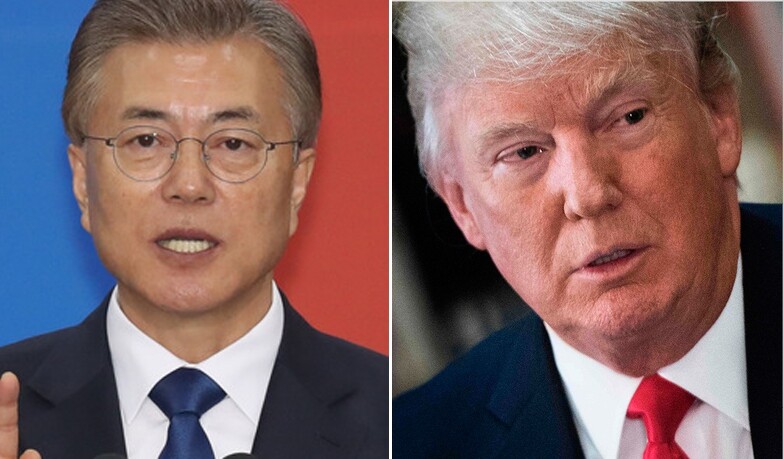 President Moon Jae-in and US President Donald Trump