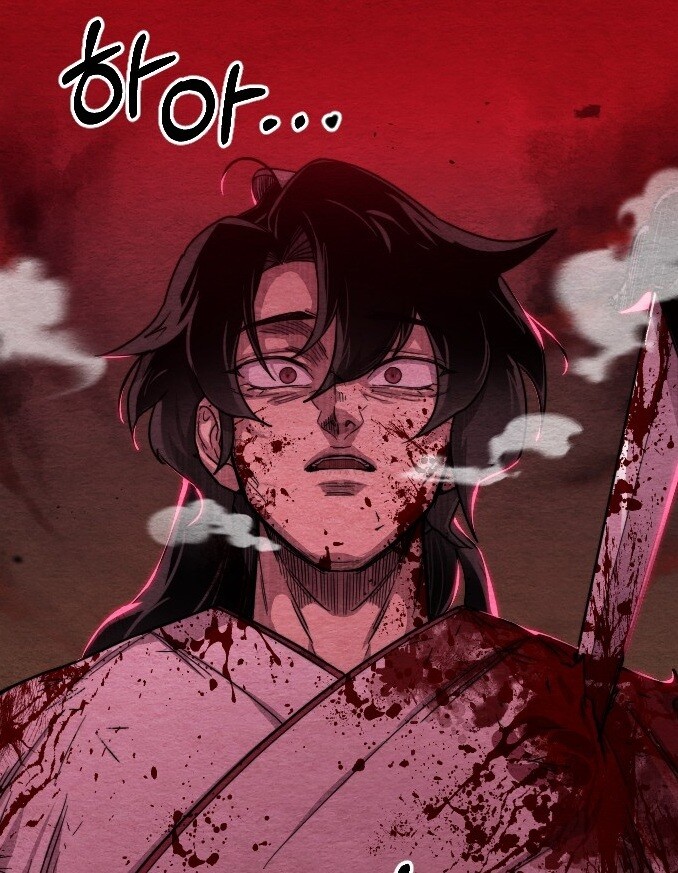 웹툰 ‘화산귀환’의 주인공 청명. 1화 갈무리. 네이버웹툰 제공