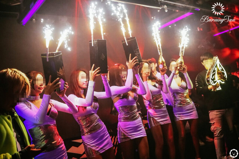 2019년 당시 클럽 버닝썬의 홍보 사진. 한겨레 자료 사진