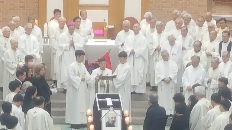 The funeral mass for Belgian-born priest Father Didier t‘Serstevens