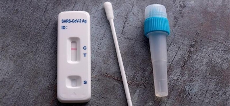 A rapid antigen test kit used in the UK. (provided by the University of Northampton)