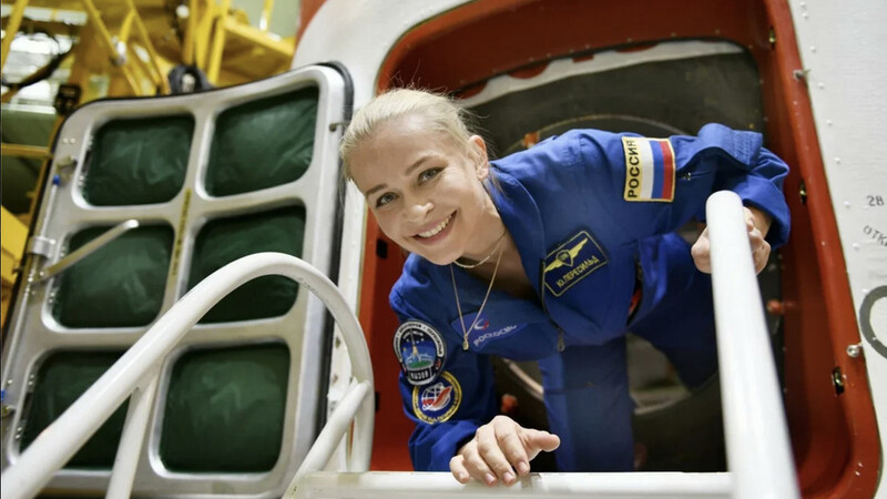 러시아 가가린우주비행사훈련소에서의 율리야 페레실드. 채널원러시아 제공