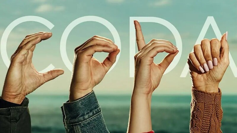 코다(CODA)는 ‘Children of Deaf Adults’의 줄임말로 농인의 자녀를 일컫는다. 코다를 주인공으로 한 영화 &lt;코다&gt; 포스터 갈무리.