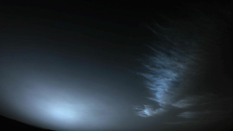 화성 탐사차 퍼시비런스가 2월2일 동트기 전에 찍은 화성의 하늘. 나사 제공