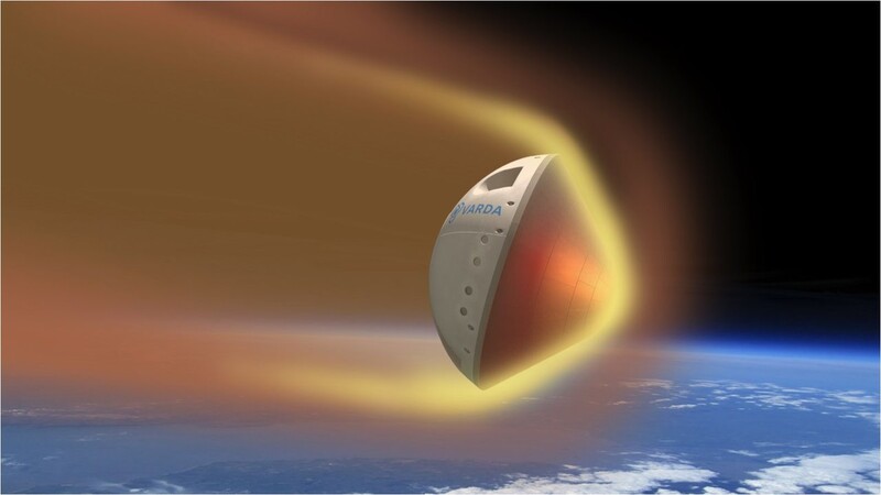 우주 제조를 마친 캡슐은 음속의 25배 이상 속도로 지구 대기권에 진입한다. 바르다 제공