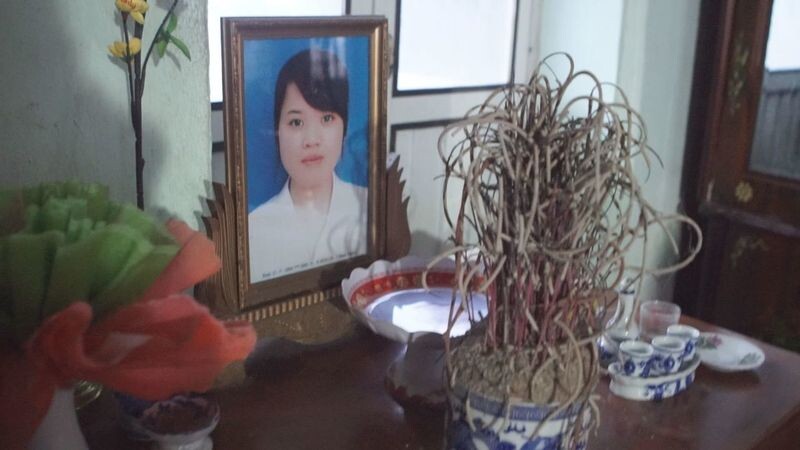 A memorial portrait of Luu Thi Thanh Tam