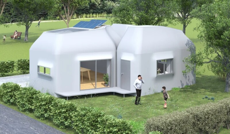 세렌딕스의 3D 프린팅 주택은 은퇴 부부를 위한 교외 세컨하우스 개념의 주택이다.