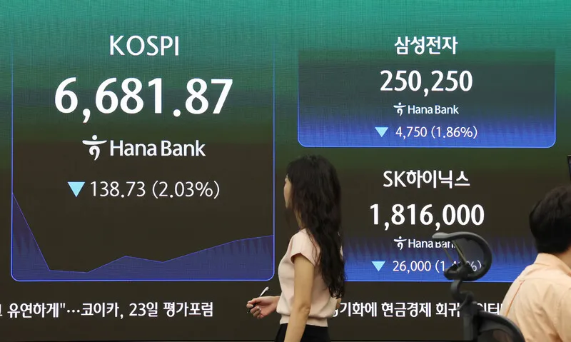 중국 AI 키미 쇼크로 코스피 4% 급락