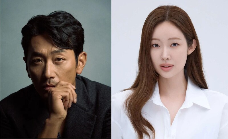 하정우(왼쪽)와 차정원. 각 소속사 제공