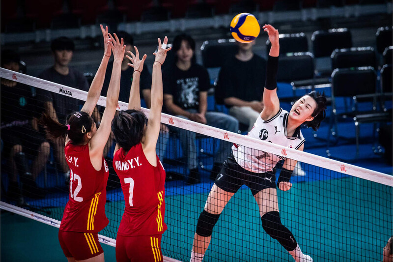 중국에도 졌다…여자배구, VNL 최초 전패·무승점 꼴찌