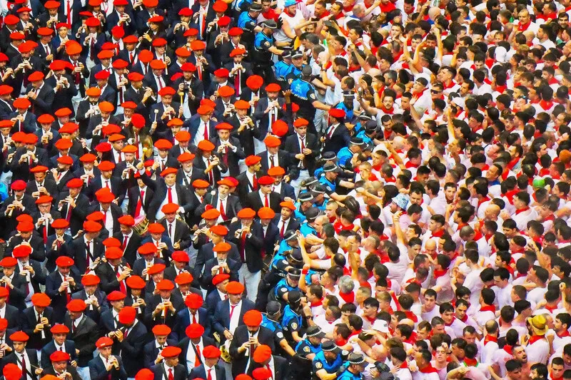 Crowds Surrounded by Circular Whirlpool in Square - News Directory 3
