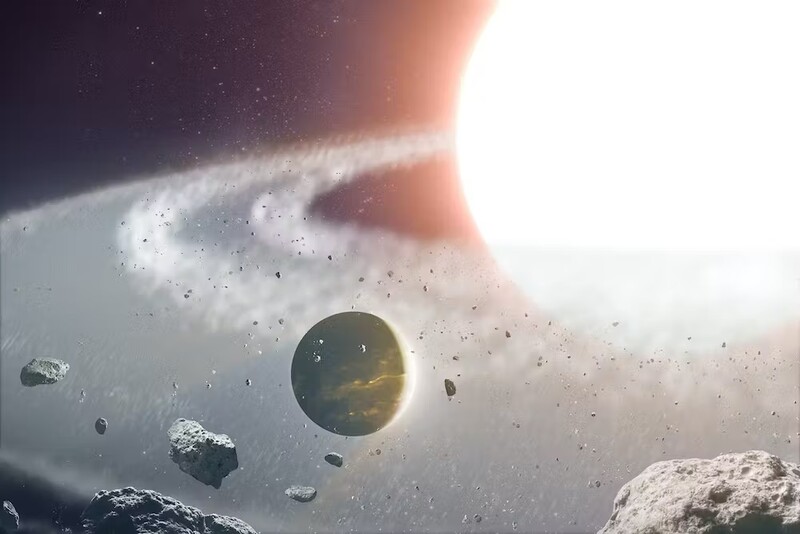 한라는 두 개의 별이 병합할 때 발생한 파편들이 합쳐져 만들어진 행성일 수도 있다. 하와이대 제공