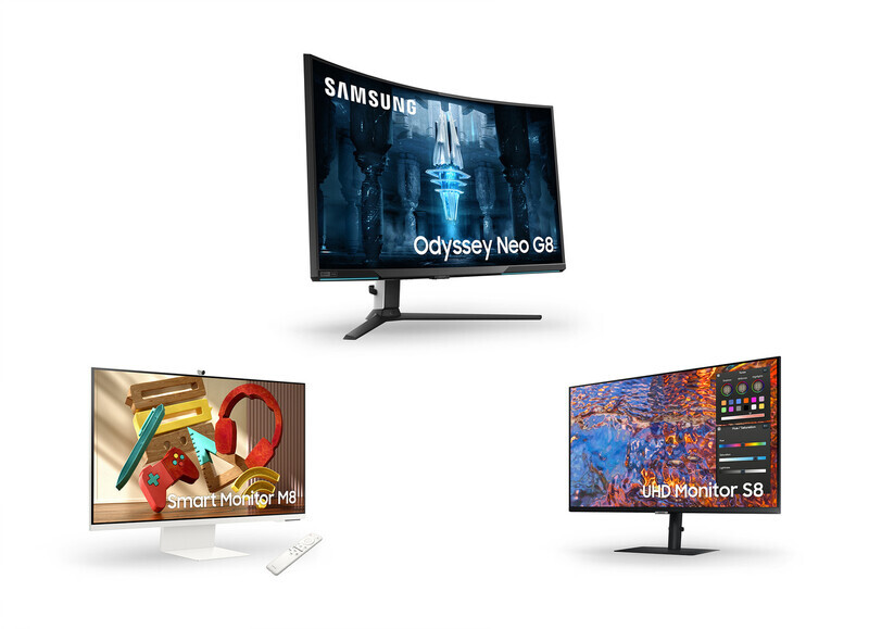 New monitors that Samsung Electronics plans to showcase at 2022 CES (provided by Samsung Electronics)