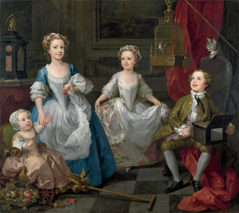 윌리엄 호가스, &lt;그레이엄 집안의 아이들&gt;, 1742년, 캔버스에 유채, 영국 내셔널 갤러리.